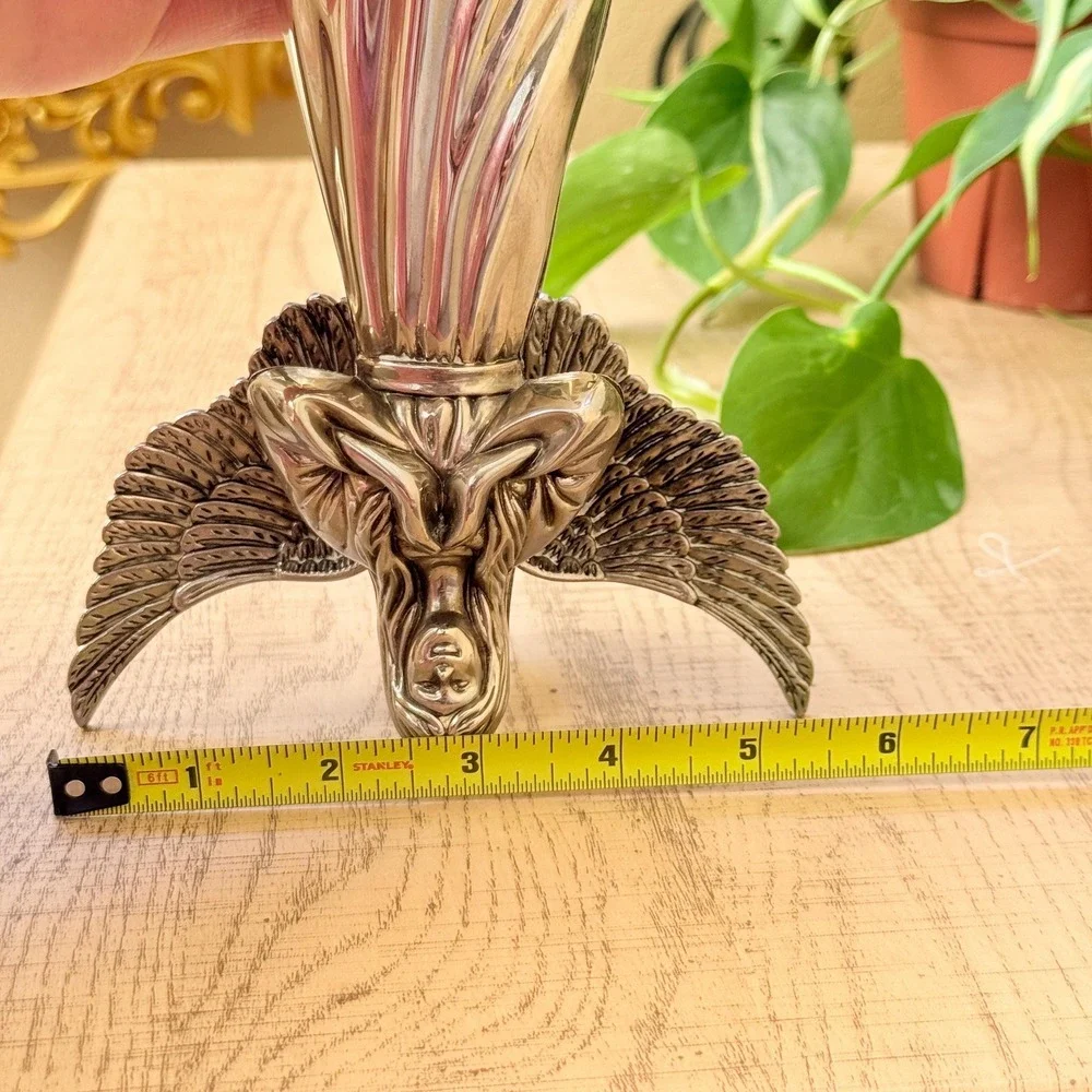 Vintage International Silver Company Angel Silver Plated Taper Candle Holder